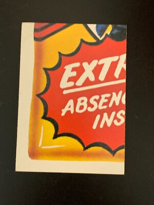 1974 Topps Wacky Packages 9th Series 9 Puzzle Checklist LB Bottom Left EX+