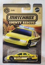 2023 Matchbox MBX County Rescue Chevy Caprice Classic Police Chief Fire District