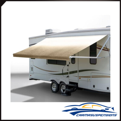 21Ft 8' Waterproof RV Awning Fabric Replacement for RV Camper Trailer Yellow