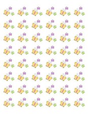 48 SPRING BUTTERFLIES ENVELOPE SEALS LABELS STICKERS 1.2" ROUND