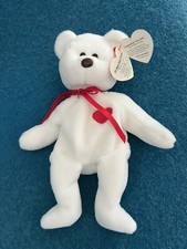 TY Beanie Baby Valentino the Bear 2/14/94 Brown Nose w/Tag Errors (RARE) Mint