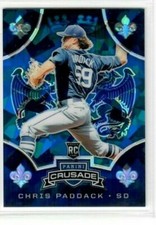 CHRIS PADDACK 2019 Panini Chronicles CRUSADE BLUE CRYSTALS PRIZM #54/99 RC #7