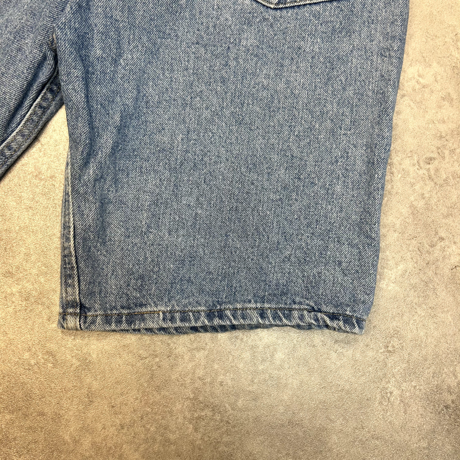 Wrangler Carpenter Shorts Mens Y2K Denim Workwear Vintage Pants, Blue, 34” image 8