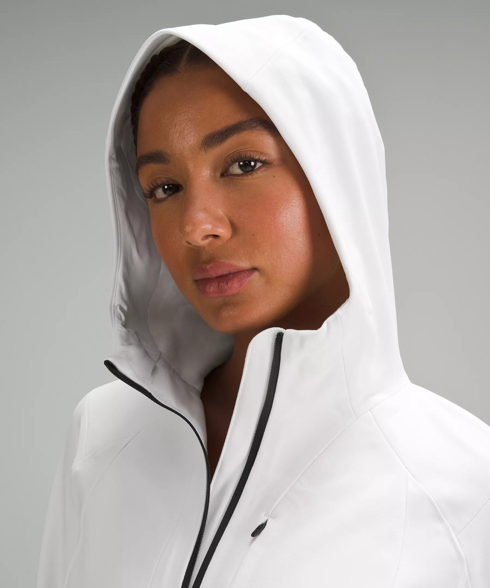 NEW Women Lululemon Cross Chill Jacket RepelShell White Size 8 | eBay