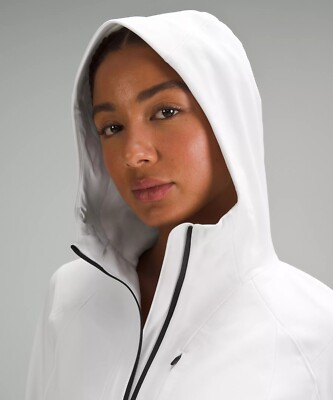 NEW Women Lululemon Cross Chill Jacket RepelShell White Size 8 | eBay