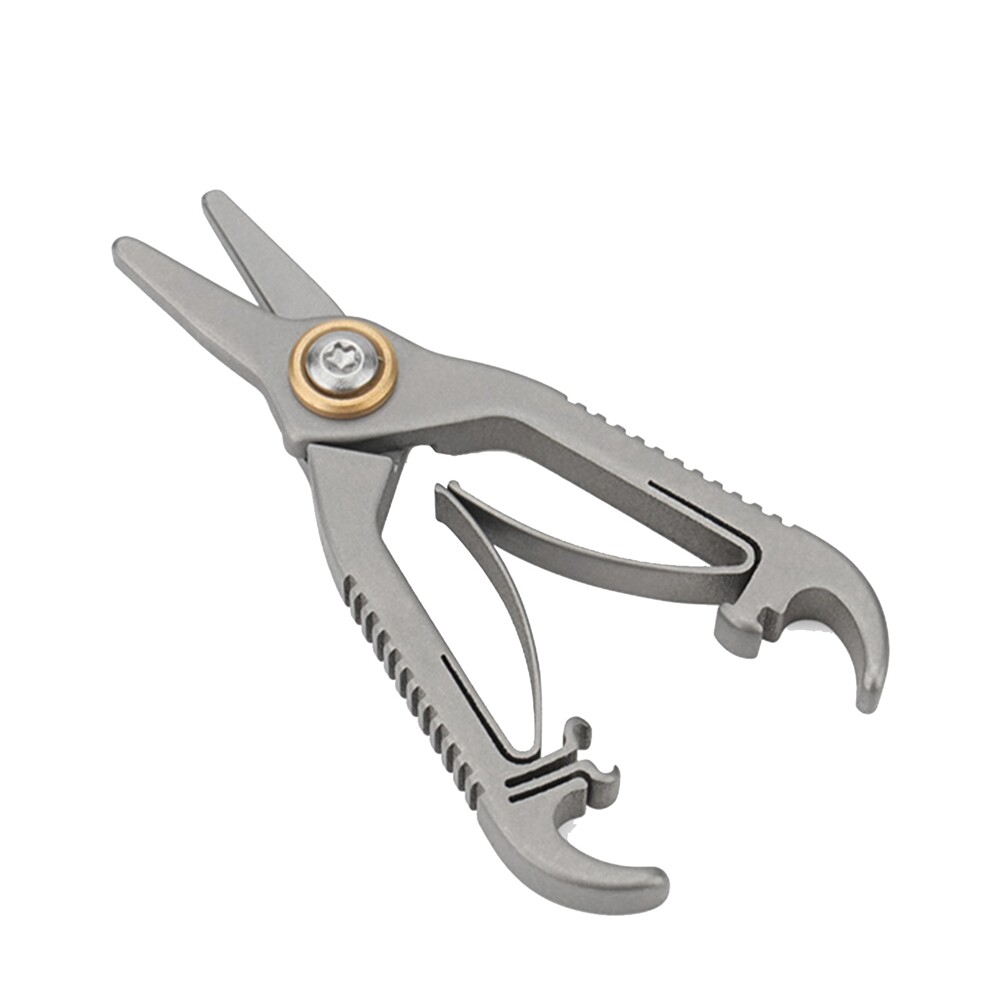 Scissors Titanium Alloy Nose Hairs Small Scissors Portable  Outdoor EDC7875-image