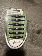 never tie it v tie shoe lsces set of 6