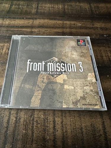 Front Mission 3 – Sony PlayStation 1 – PAL, Complet, Jaquette Arrière, Très Bon état