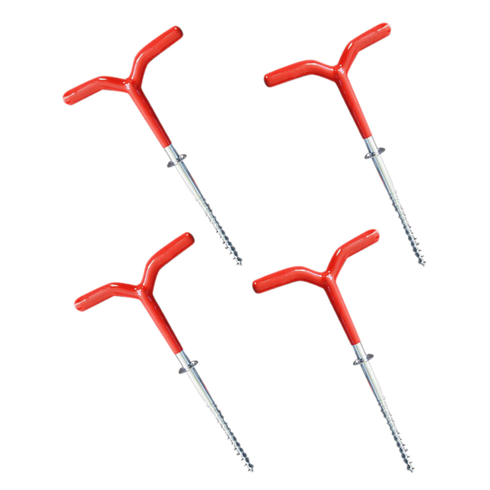 4 Pcs Garden Pegs Stakes Metal Fishing Tent Ice Drill The Snow eBay