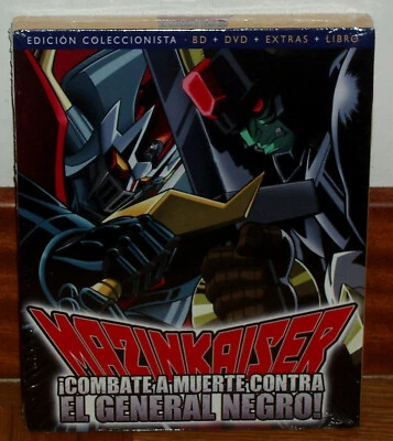 Mazinkaiser Combat À Mort Contre Le Général Noir BR+DVD+Extras+Livre Neuf - Photo 1/4