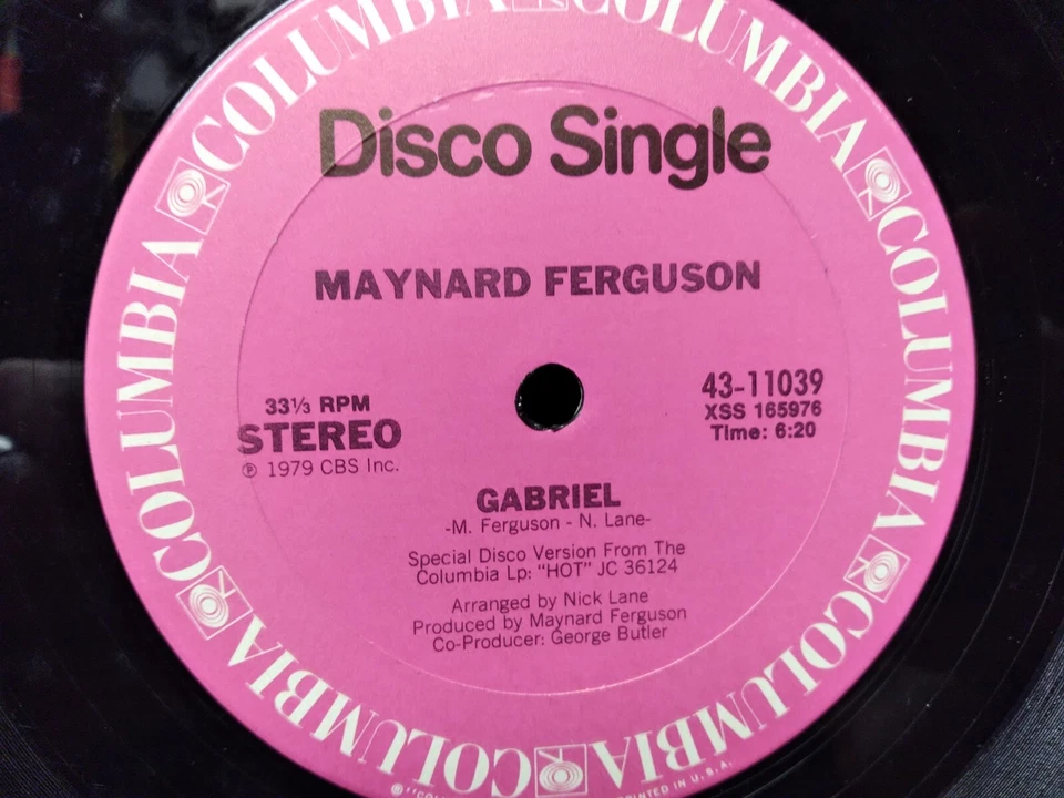 Maynard Ferguson Rocky II Disco / Gabriel vinyl 12 in record 43-11039 1979 Foto 3 de 4