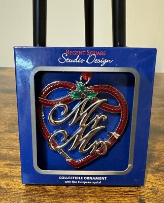 Regent Square Christmas Holiday Ornament~MR & MRS~2022~Tree Decorations~New!!!!!