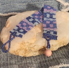 Teen / Ladies Bracelet Bohemian Style 8 inch Purple Pink Blue New Multicolor