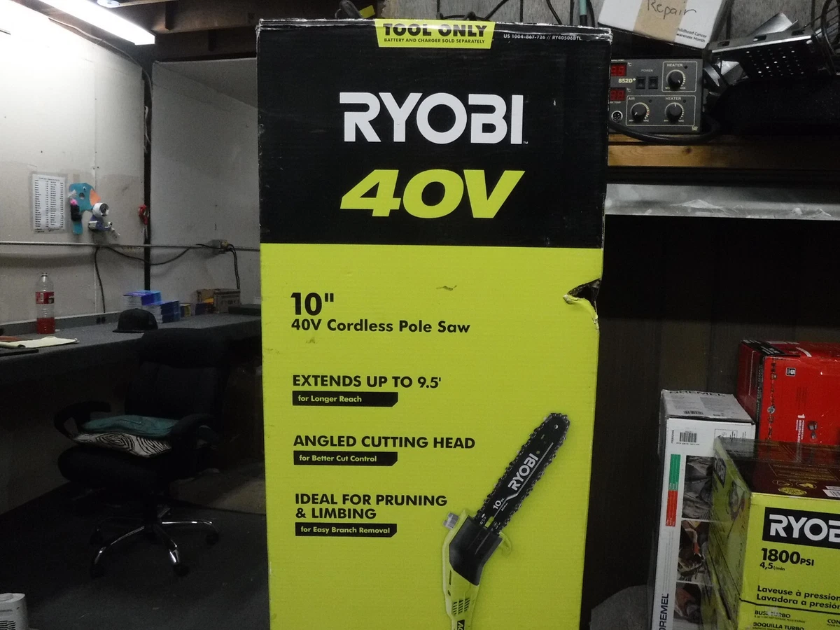 NEW Ryobi 40V 10 in. Cordless Battery Pole Saw Tool Only