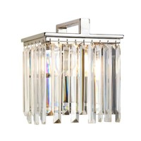 Wandlampe Leuchte Stahl K5 Kristalle Nickel H 26,2 Cm Flurlampe 1 Flammig