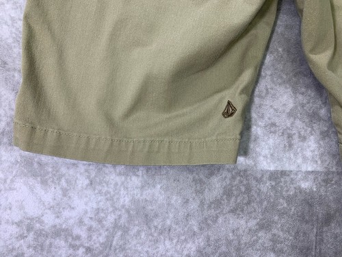 Volcom Vmonty Shorts Mens 31x10.5 Stretch Flat Front Chino Brown - Picture 3 of 11