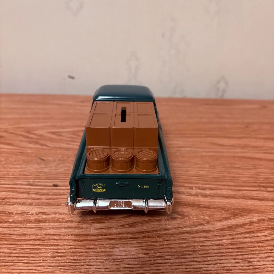 Nuevo en caja John Deere 1955 camioneta pickup banco de monedas Midland con carga fundida a presión Foto 4 de 4