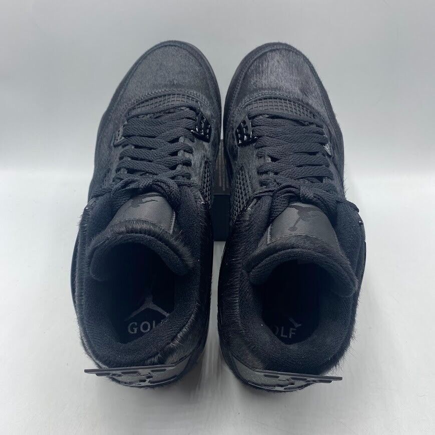 Nike Air Jordan 4 Golf Black Cat Pony Hair CU9981 001 Men's Nike Air Jordan 4 Golf Black Cat Pony Hair CU9981 001 Men's