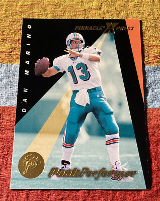 1997 Pinnacle Xpress DAN MARINO #144 Peak Performer Miami Dolphins