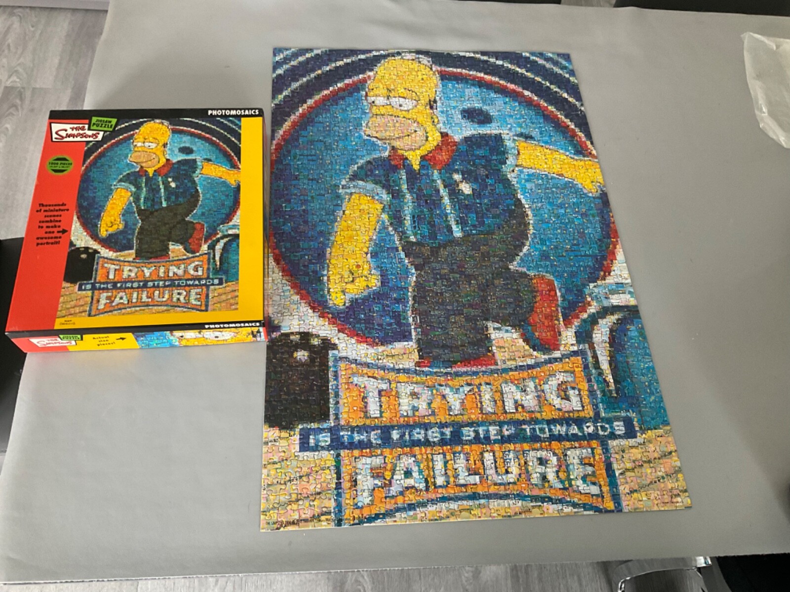 The Simpsons Photomosaics Homer TenPin Bowling 1000 Piece Jigsaw Puzzle