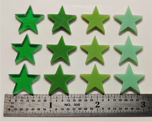 3/4" Glass Precut Stars for Fusing & Mosaic - Coe 96 - Stained Glass - Fusible - Picture 28 of 68
