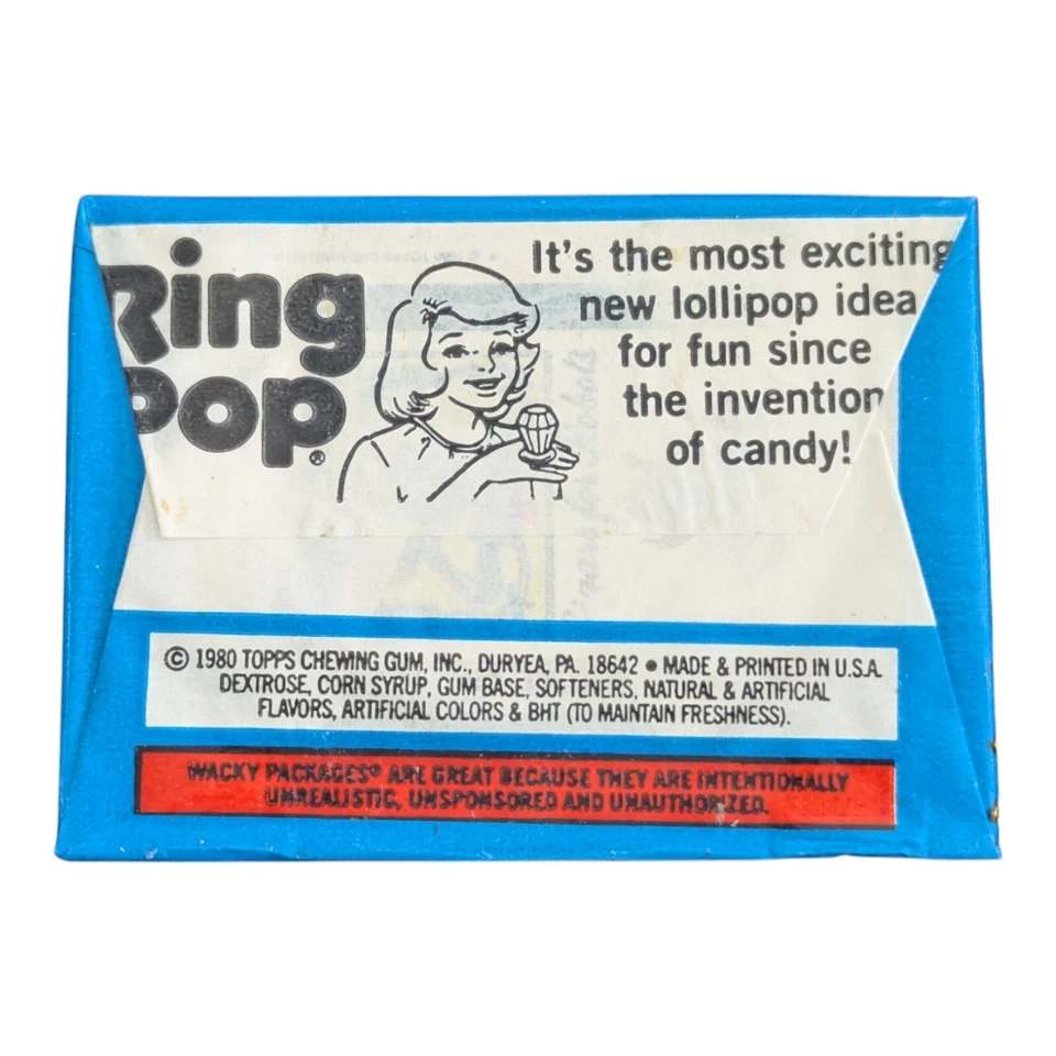 1980 Wacky Packages Stickers Series 3 (Blue) One Sealed Wax Pack - Image 4 of 4