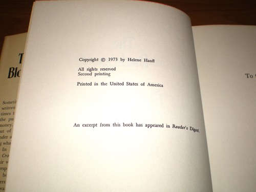 Vintage 1973 The DUCHESS of Bloomsbury Street by Helene Hanff 1st Ed 2nd Print - Picture 5 of 7