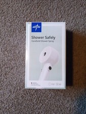 MedLine Shower Safely Handheld Shower Spray Extra Long White 7' Hose