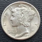 1940 D Mercury Dime 10c High Grade BU #31318