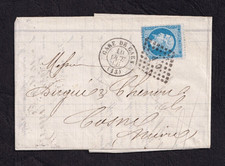 [Marcophilie] - Garde de Caen / Paris - [Type 15] - 1866 - TBE