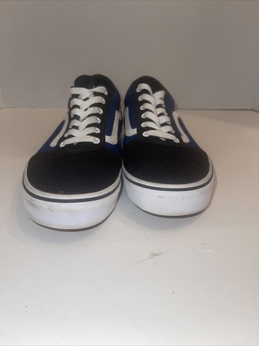 Vans Old Skool schwarz blau Canvas Schnürschuhe Skate Turnschuhe Schuhe-Jugend Größe 6 - Bild 6 von 10