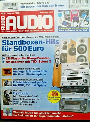 AUDIO 8/05,PIEGA AP 3,AS 3,P SUB 4,BUFFALO LINK THEATER,PHILIPS HDD 120,iRIVER H