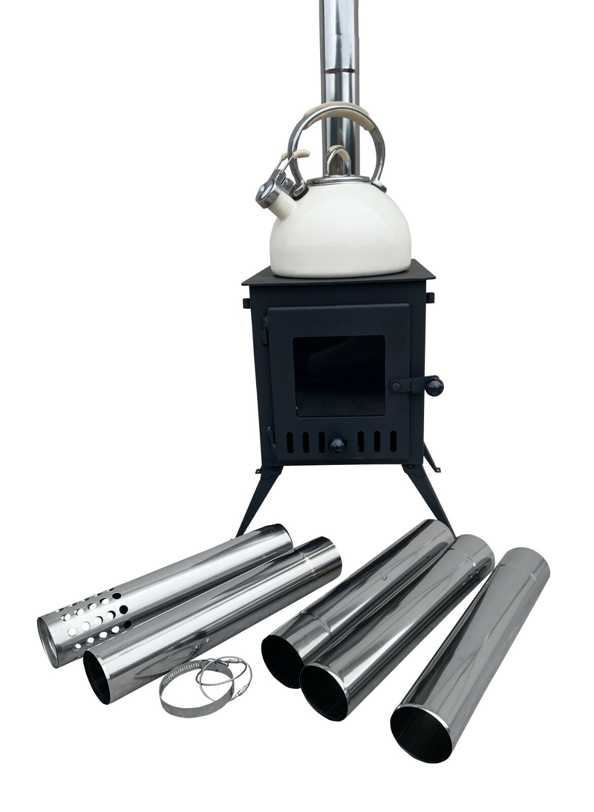 Outbacker® 'Firebox' Portable Camping Bell Tent Stove Log Burner Free