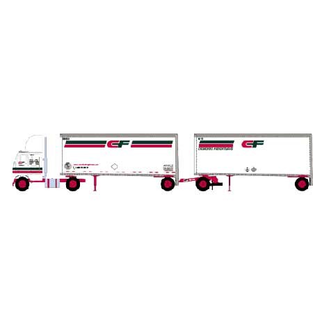 Athearn 91146 1:87 Canadian Freightways Freightliner con remolques de 2-28" | Condition: New