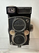Yashica Mat LM Camera Copal MXV Yashinon 80mm F3.5/F3.2 Twin Lens Case Untested