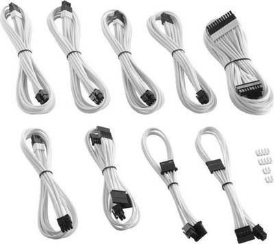 CableMod PRO ModMesh C-Series RMi & RMx Cable Kit - weiß, Kabel/Kabelset