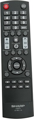Original TV Remote Control for SHARP LCD HDTV LC-RC1-14 LCRC114 Black 