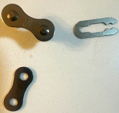 KMC Z chain Master Link w/ Pins Side Plate & Cotter Clip brand new chrome