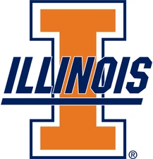 Illinois Fighting Illini Logo Weather Resistant Vinyl Sticker/Decal 09