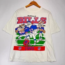 Vintage  NFL Buffalo Bills Looney Tunes Taz Graphic Shirt AN61764
