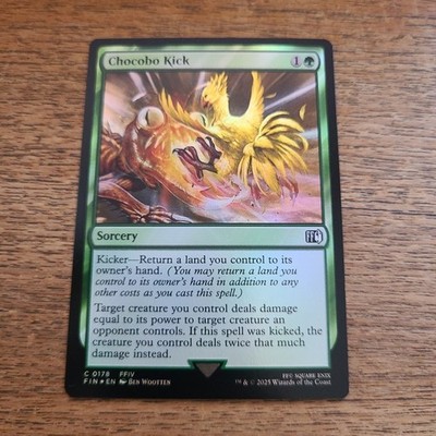 CHOCOBO KICK FOIL C 0178 MAGIC CARD MTG FINAL FANTASY EN NM