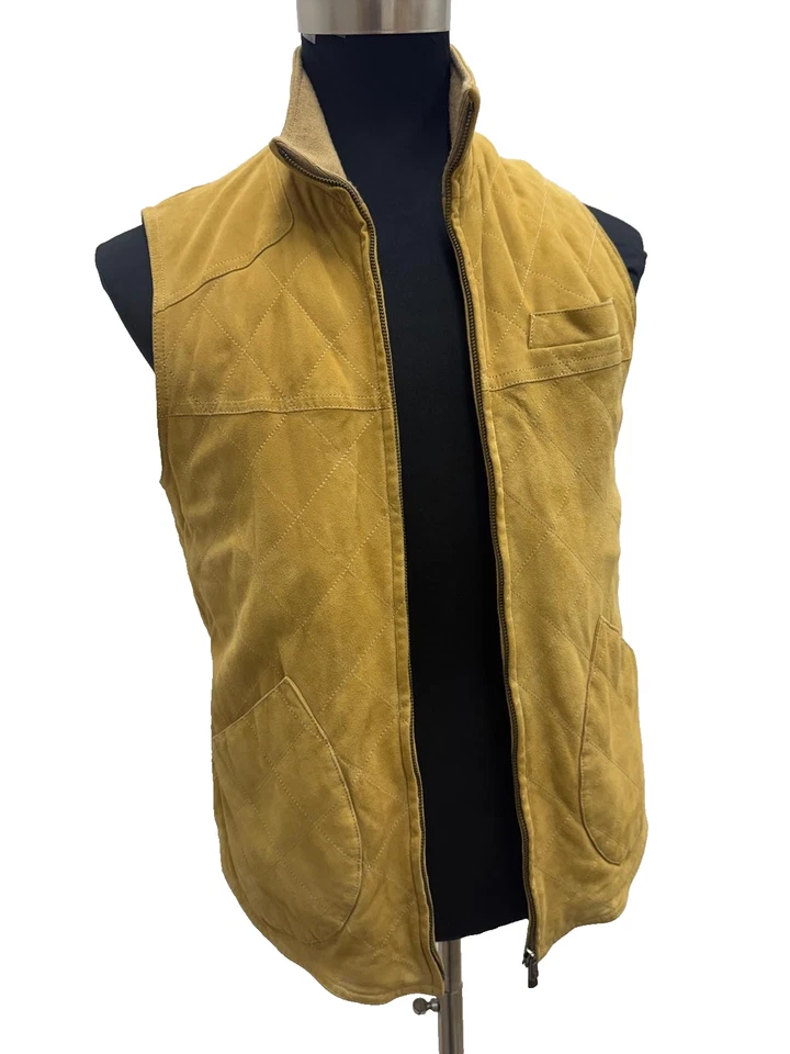 ISAIA Men’s Tan Lambskin Suede Men's Vest M (EU 50) Made in Italy MSRP $1295 - Image 3 of 4