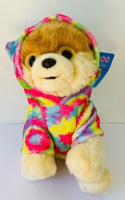 9 ZOLL GUND TIE DYE HOODIE SÜSSESTER HUND WELPE PLÜSCHTIER STOFFTIER MIT ETIKETT SELTEN SAMMELN GESCHENK
