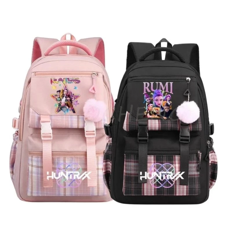 New KPop Demon Hunters Printed Backpack Women Men Fashion Travel Backpacks Outdo - Image 2 of 4