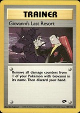 Giovanni's Last Resort - Gym Challenge - 105/132 - Rare Unlimited on eBay