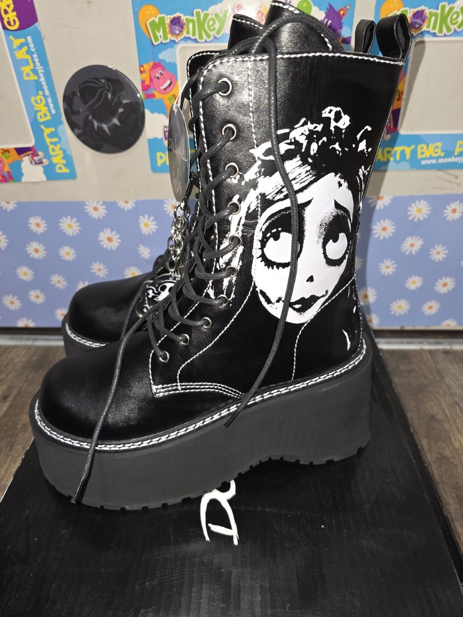 Tim Burton Disney Corpse Bride X Dolls Kill Boots Size 9 | eBay