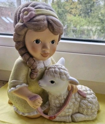 Goebel Frühling Grossfigur Nina mit Lamm Rarität 25 cm