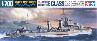 Tamiya 31909 British Destroyer E Class 1/700 Scale Plastic Model Kit