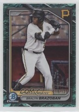 2024 Bowman Draft Chrome Aqua Lunar Refractor /125 Bralyn Brazoban #BDC-124 2a9