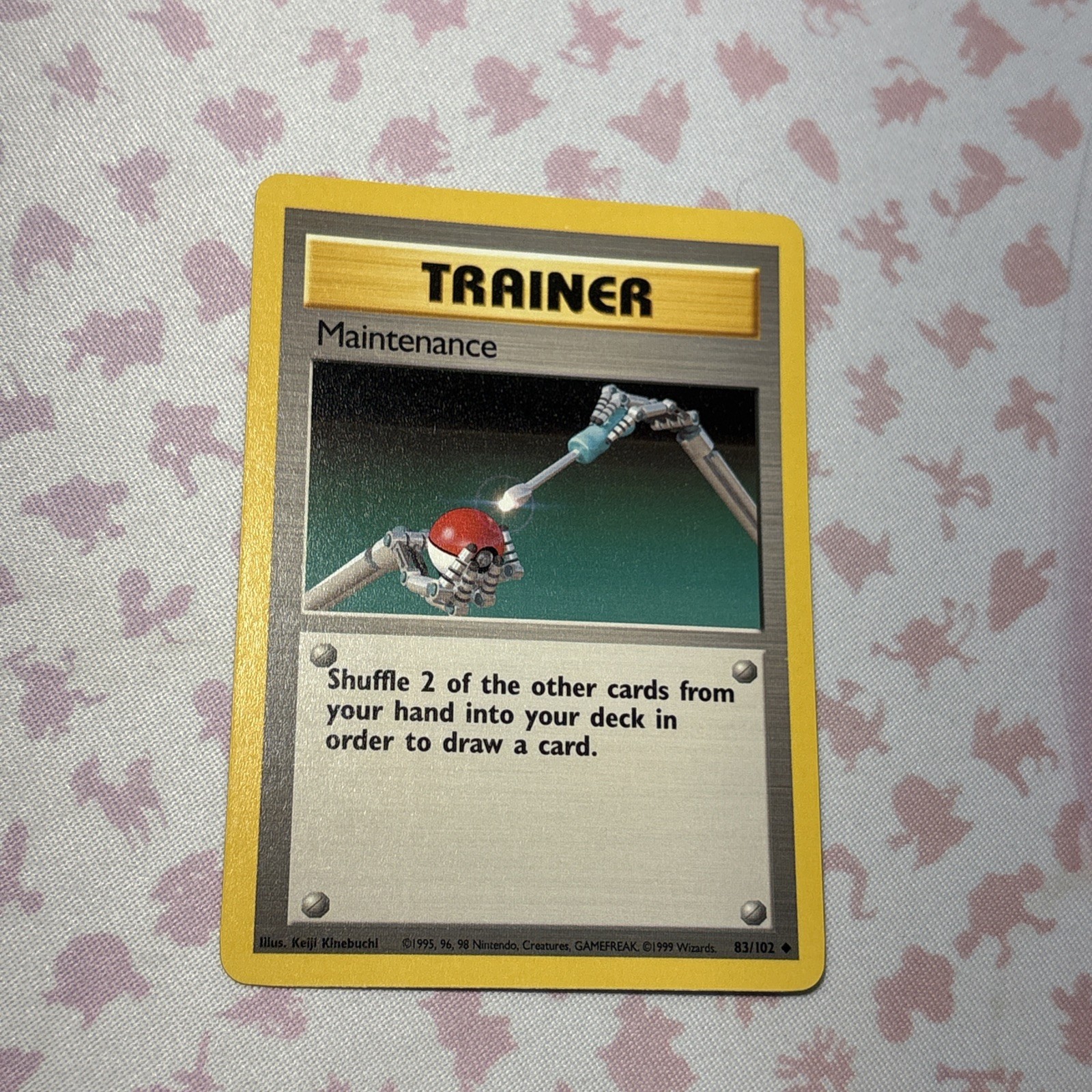 MAINTENANCE 83/102 UNCOMMON BASE SET UNLIMITED POKEMON NM